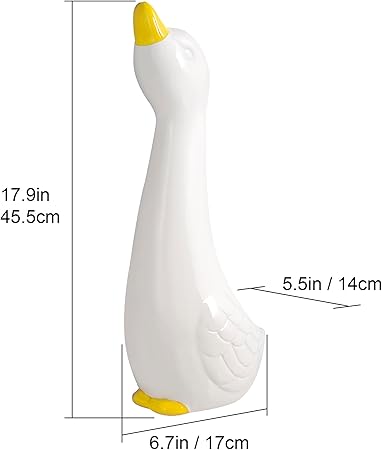 Creative Goose-Shaped Toilet Brush Set – Ceramic Holder with Hidden Brush | Funny Bathroom Decor & Cleaning Tool