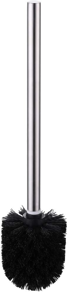 Stainless Steel Toilet Brush Set with 3 Replaceable Heads | Dense Nylon Bristles | Rust-Resistant Handle | Heavy-Duty Cleaning